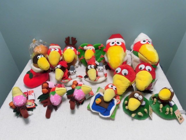 F012/コレクター放出/現状出品【キョロちゃん クリスマスぬいぐるみ・ハンドパペット・日本の(冬)(春)ぬいぐるみ 色々まとめて計17点】拍卖