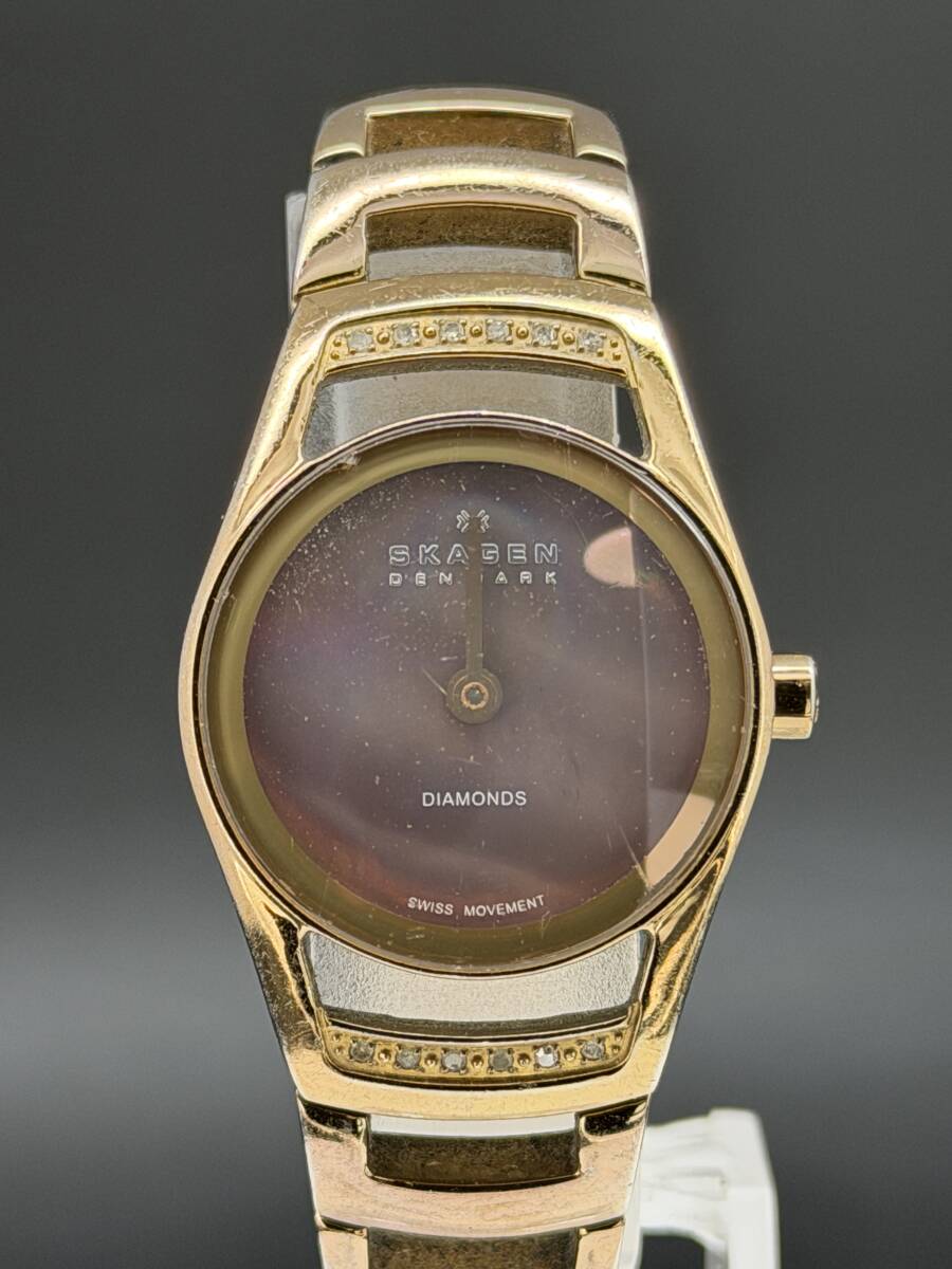 1円~ジャンク品 スカーゲン クォーツ BMEー2拍卖