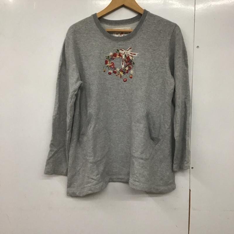 PINK HOUSE 表記無し ピンクハウス トレーナー 長袖 Sweat Sweatshirt 灰 / グレー / 10143382拍卖