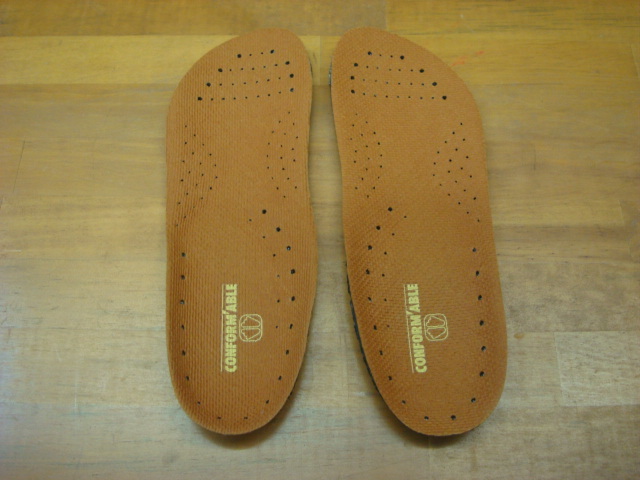 展示品!新品!CONFORMABLE(コンフォーマブル)成型インソール(Mサイズ・・25.5~26.5cm用)拍卖