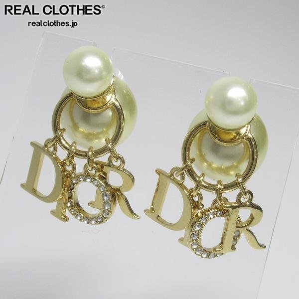 Dior/ディオール トライバル レジンパール CDロゴ ピアス E1411TRICY_D301 /UPK拍卖