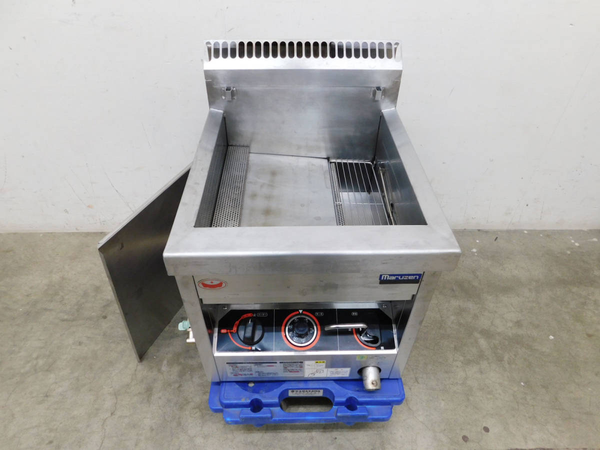 引取限定 札幌 2018年製 マルゼン/maruzen 都市ガス 13A 卓上/一槽式 ガス フライヤー MGF-12TJ 中古 カゴなし拍卖