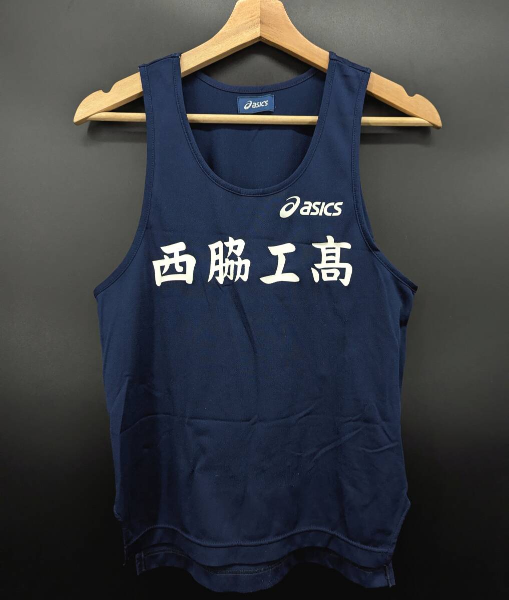 8986C 送料185円♪ asics アシックス 大阪 市岡 メンズ 陸上 ユニフォーム M拍卖