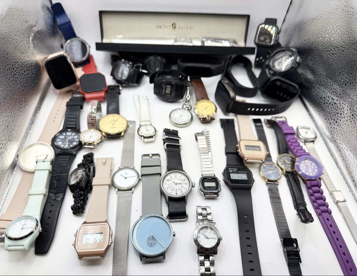 ジャンク 時計 まとめ売り TIMEX SKAGEN CASIO CK michelJurdain 他 計34点拍卖
