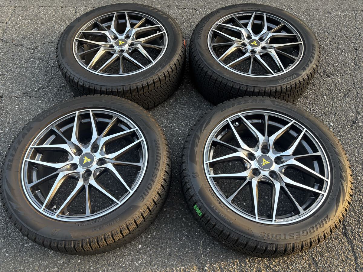 225/50-18 ブリザックVRX2 バリ山 ウェッズ ノヴァリス2シーズン使用 綺麗C-HR等に拍卖