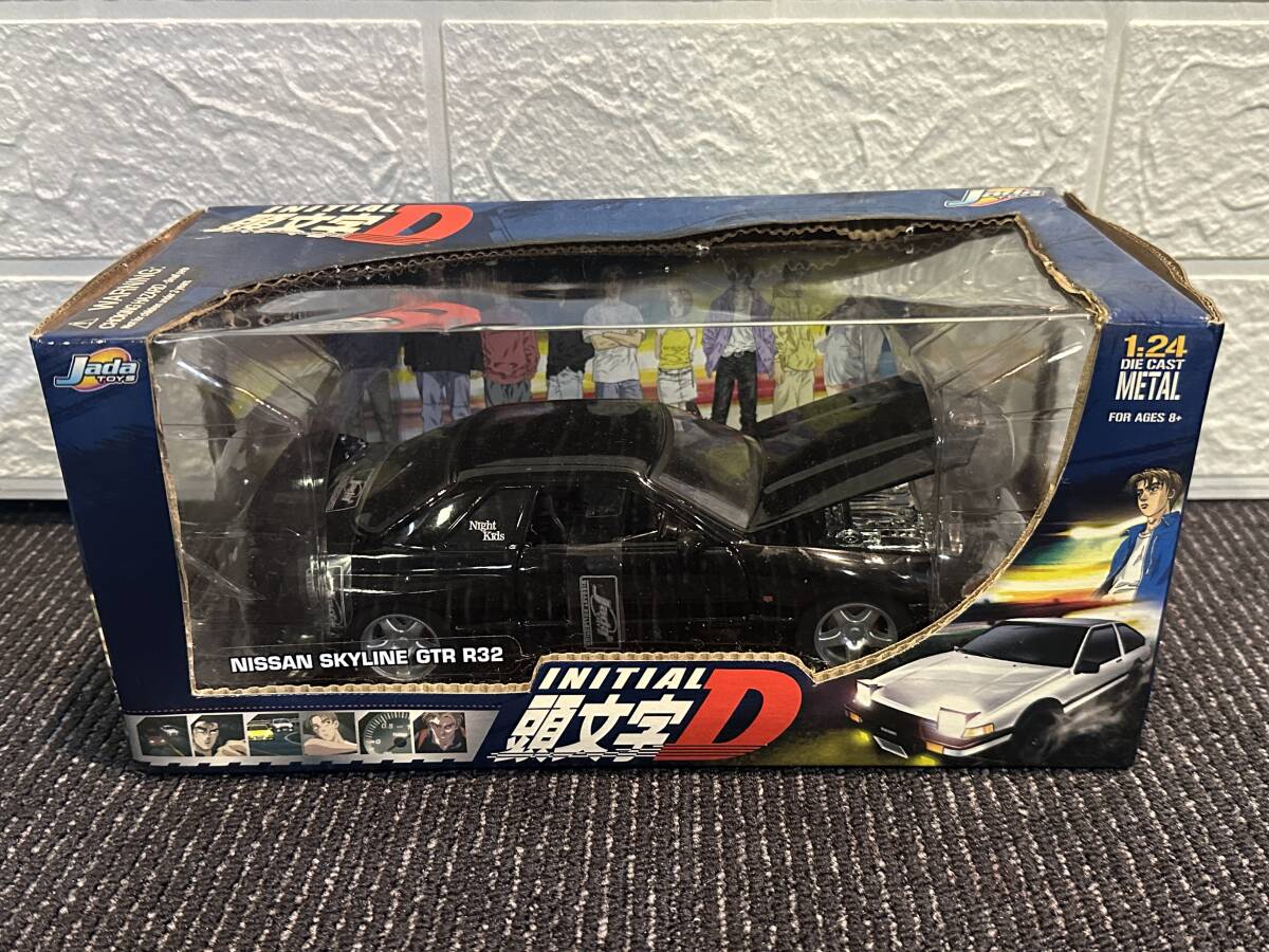 S2021 Jada Toys 頭文字D イニシャルD 1/24 NISSAN ニッサン SKYLINE スカイライン GTR R32 箱難あり 現状品拍卖