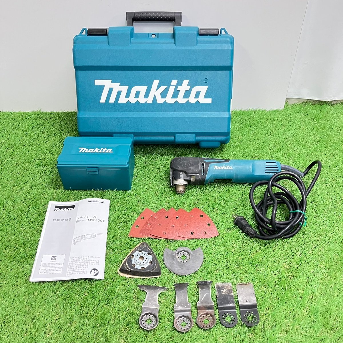 【現状品】『12-076』makita マキタ マルチツール TM3010CT カットソーブレード 取説 など 電動工具拍卖