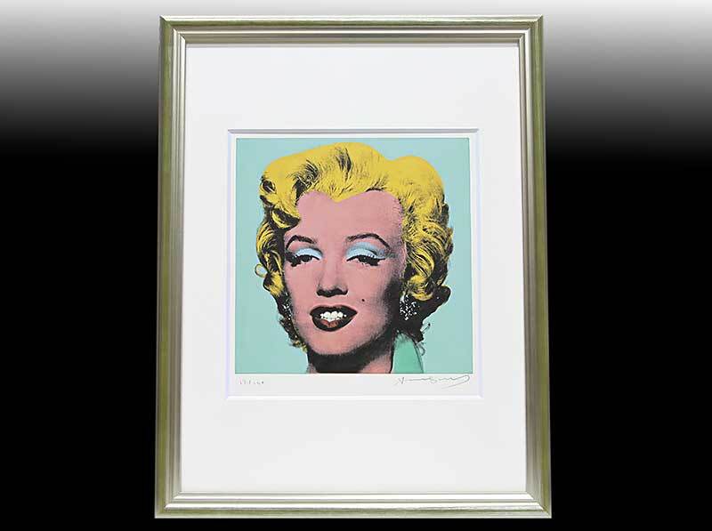 アンディ・ウォーホル 直筆サイン 証明書 シルク「Shot Sage Blue Marilyn 18/130」真作拍卖