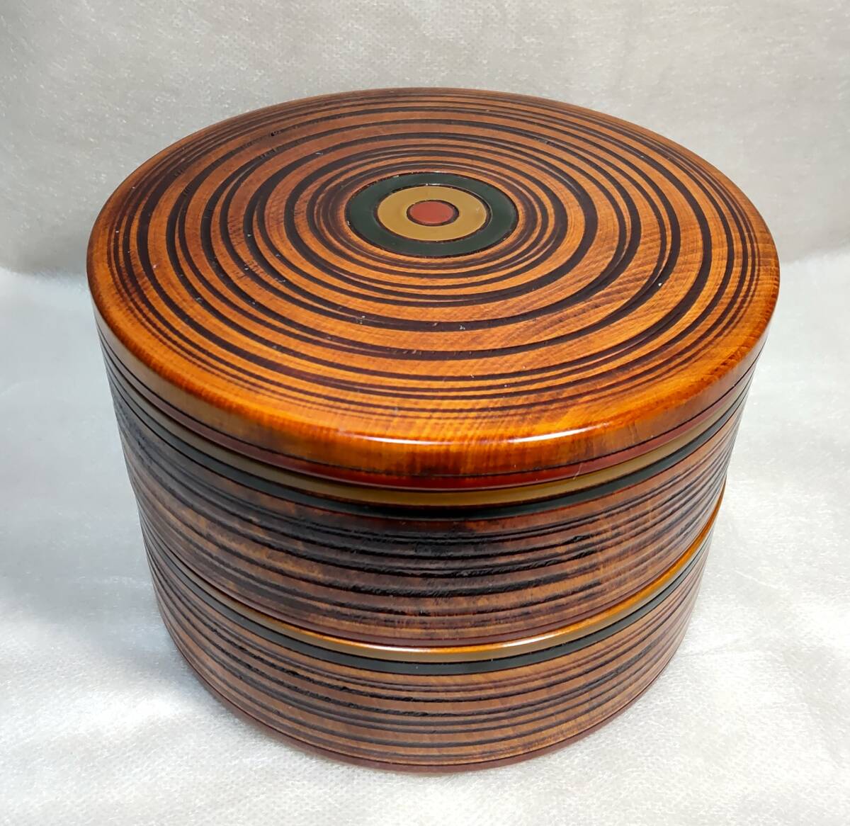 未使用品◆ 和食器 「丸重」 二段丸重箱・箱入り ◆重箱・京都漆器・香川漆器・讃岐彫◆昭和レトロ拍卖