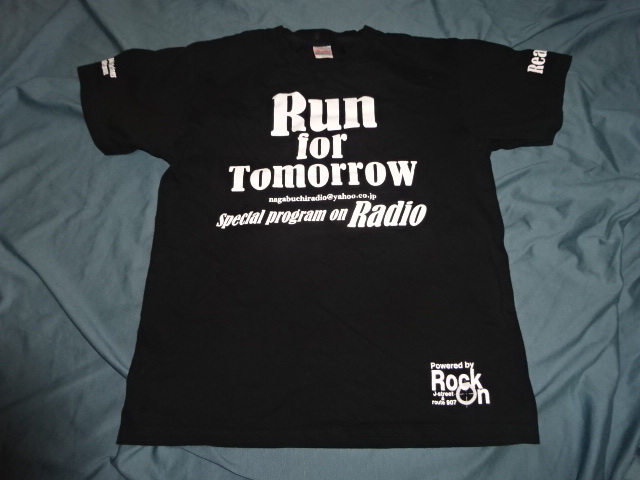 送料185円・U10■ 長渕剛 Tシャツ RUN FOR TOMORROW Radio Lサイズ拍卖