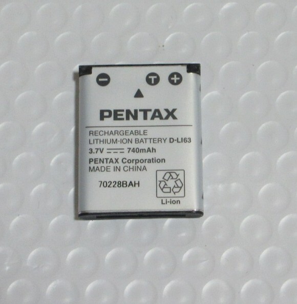 【中古/動作未確認】■PENTAX ペンタックス 純正バッテリー D-LI63拍卖