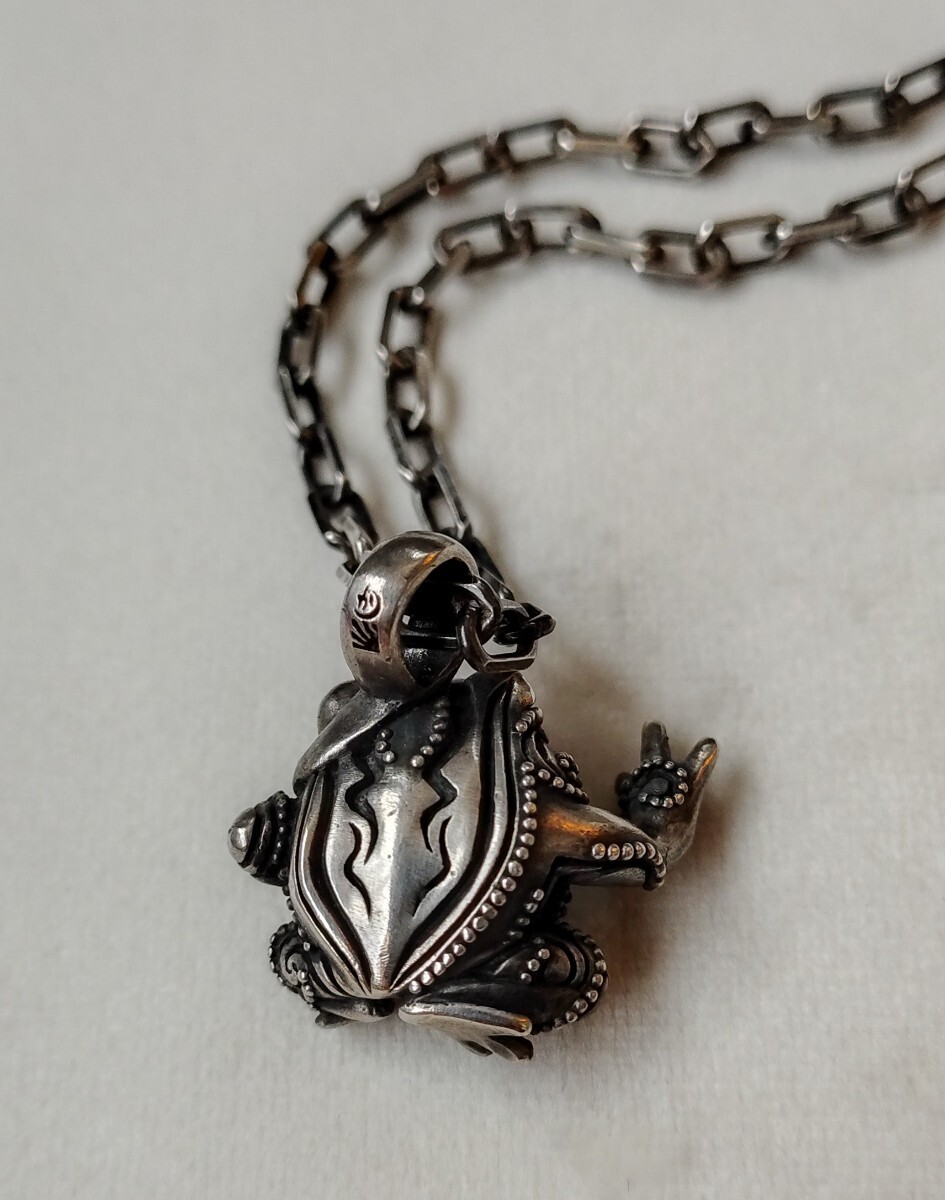ネックレス《シルバー925》:ペンダントトップ カエル拍卖