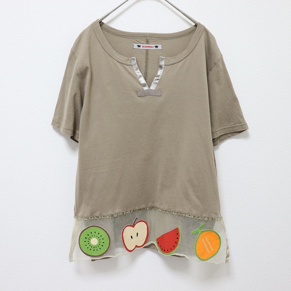 アルベロベロ OLLEBOREBLA トップス カットソー Tシャツ フルーツ柄 x890677n拍卖