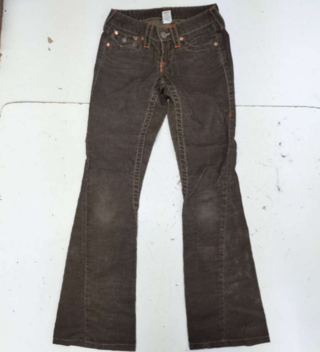 USA製 TRUE RELIGION JOEY トゥルーレリジョン コーデュロイ パンツ 24!拍卖