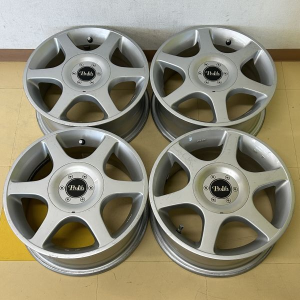 25名/A043447-3/KY3000/P123-102/【名古屋引取限定】ProLib プロリブ 14×6JJ 8穴 ホイール 4点まとめ拍卖