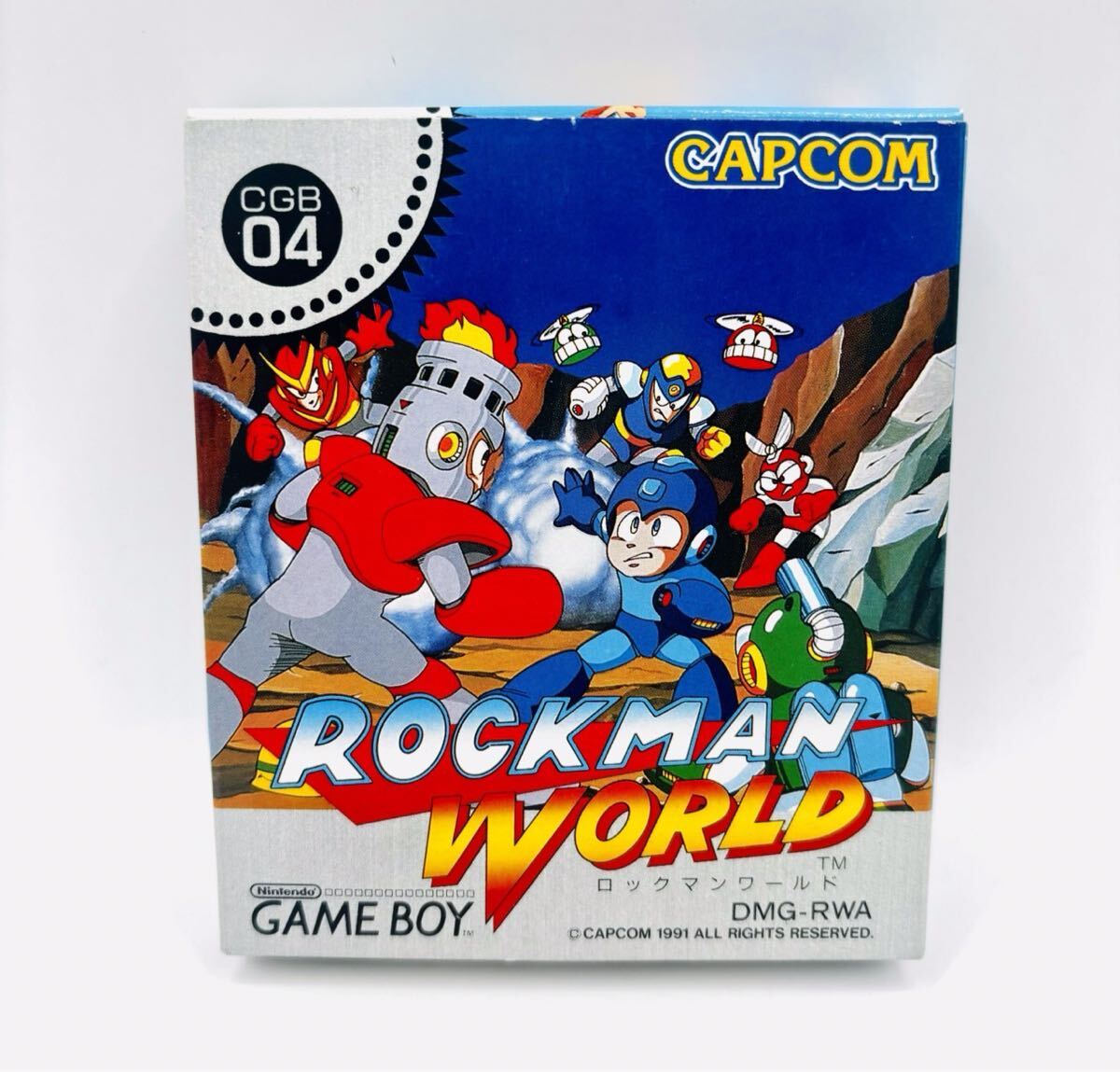 【新品未使用・完品】GB ゲームボーイソフト ロックマンワールド 初代 CAPCOM カプコン 1円スタート 非常に綺麗な新品 ハガキ付き拍卖