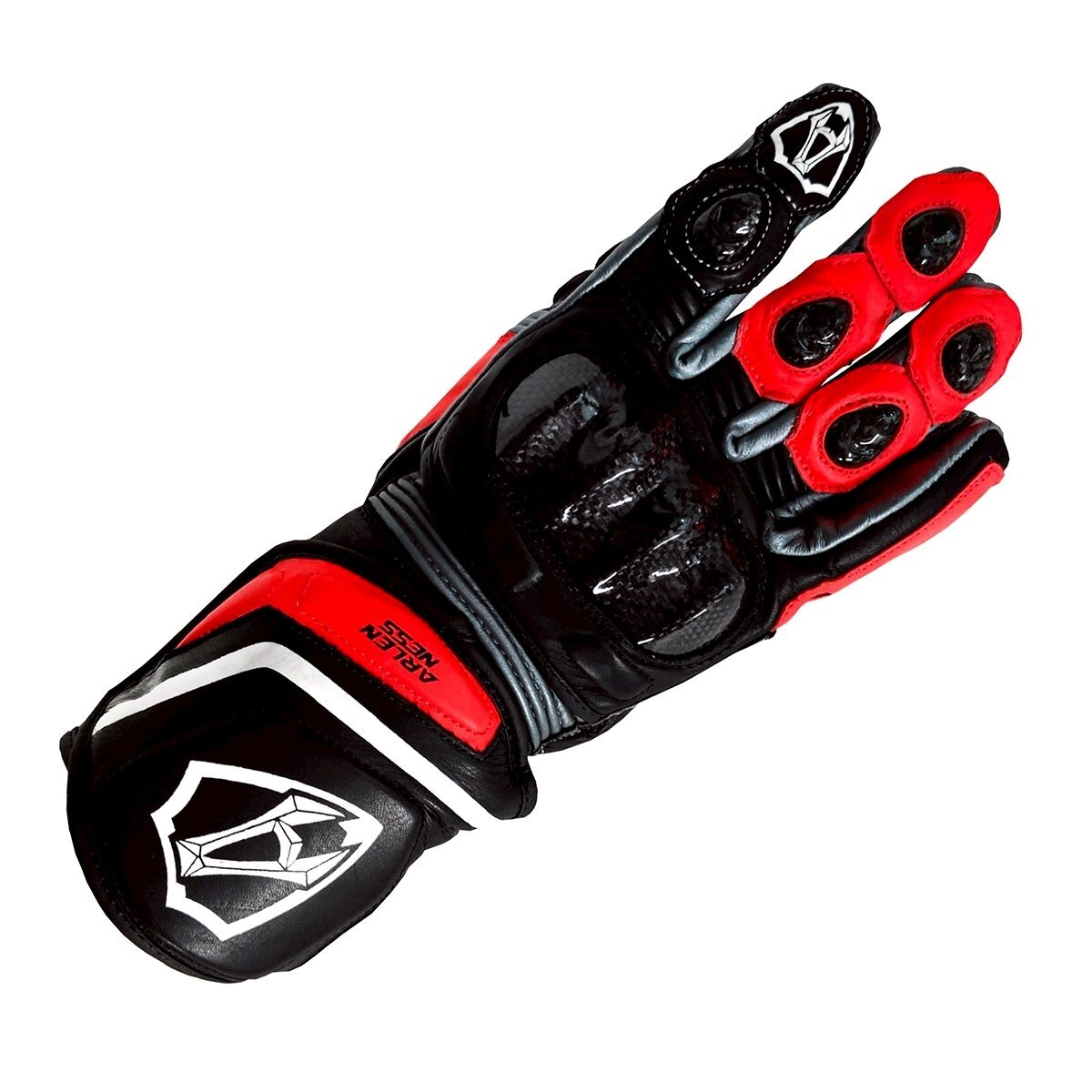 サーキット ツーリング ARLENNESS アレンネス 牛革 ハイグレード レーシング グローブ 175 RED XLサイズ \1~ 1円拍卖