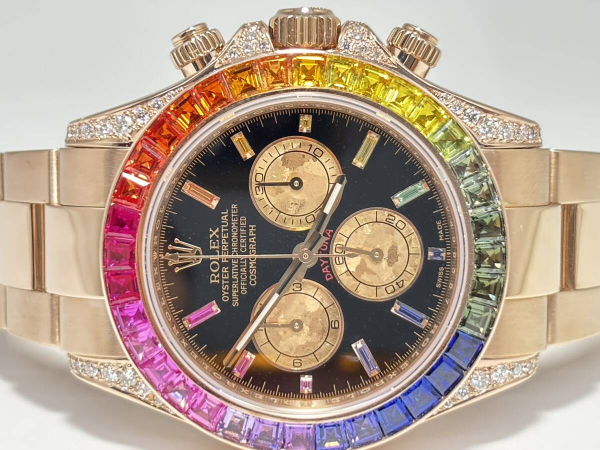 ROLEX デイトナPGレインボー仕様!! 116505ルーレットV番!!拍卖