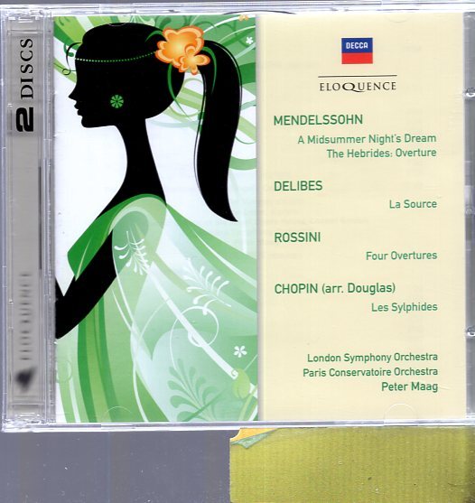 メンデルスゾーン:真夏の夜の夢/デリブ:泉/ロッシーニ:序曲集/ショパン:レ・シルフィード ピーター・マーク指揮ロンドン交響楽団 (2CD)拍卖