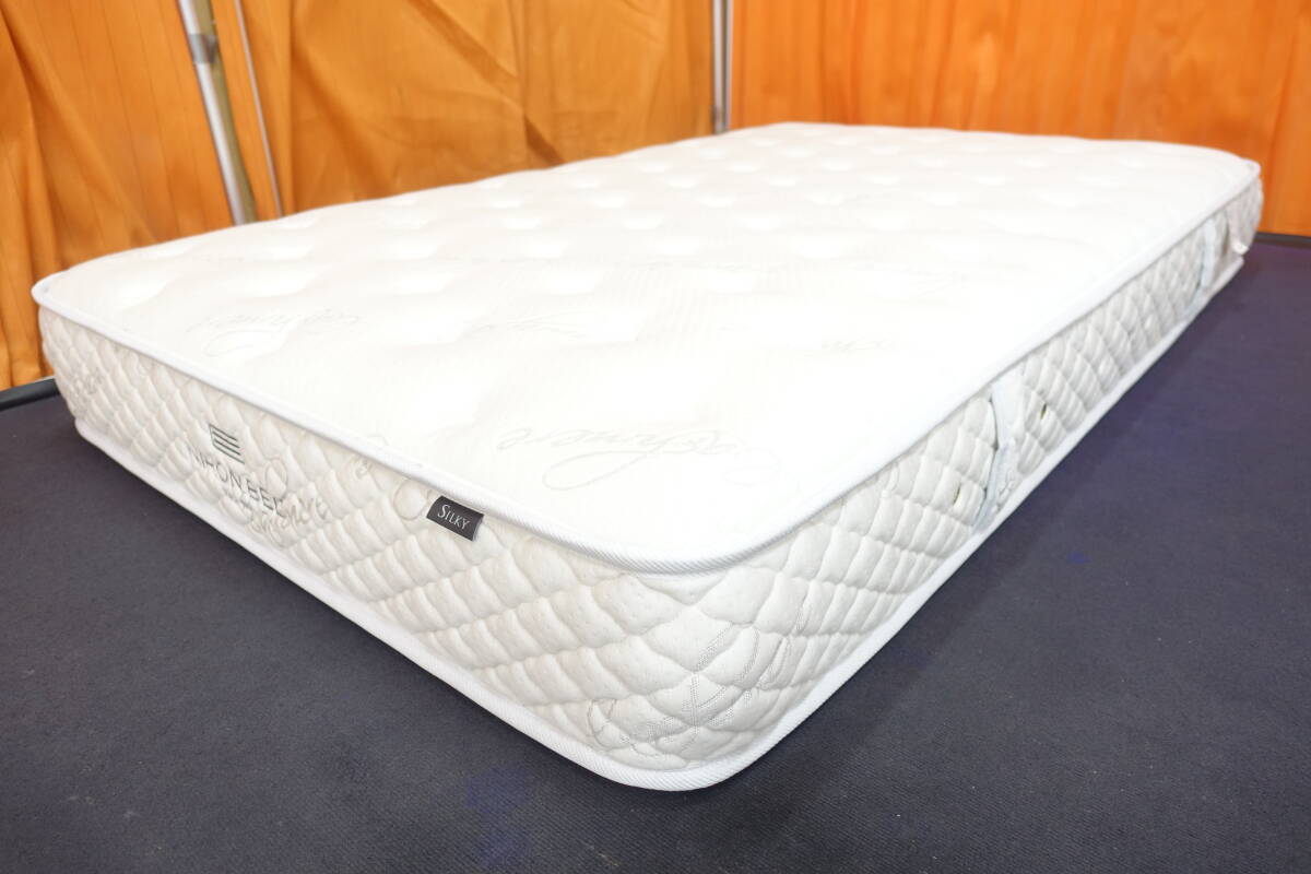 881 送料無料(一部地域を除く)展示品 日本ベッド シルキーシフォン セミダブルサイズマットレス 21万拍卖