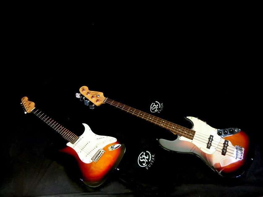 エレキギター/エレキベース 2本セット SX STANDARD SERIES CUSTOM HAND MADE エスエックス 弦楽器 ビジュアル ロック ヘビメタ 【MM142】拍卖