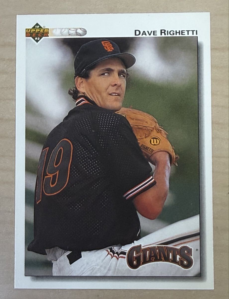 1992 Upper Deck デイブ・リゲッティ Dave Righetti #171拍卖