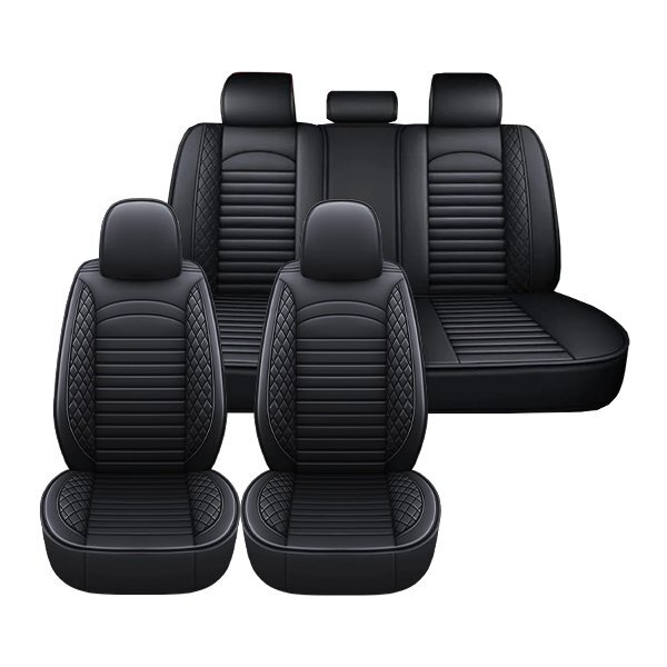 送料無料 フォード エスケープ ZD 汎用 レザー シートカバー ブラック 運転席 助手席 2列目 前後席 被せるタイプ拍卖