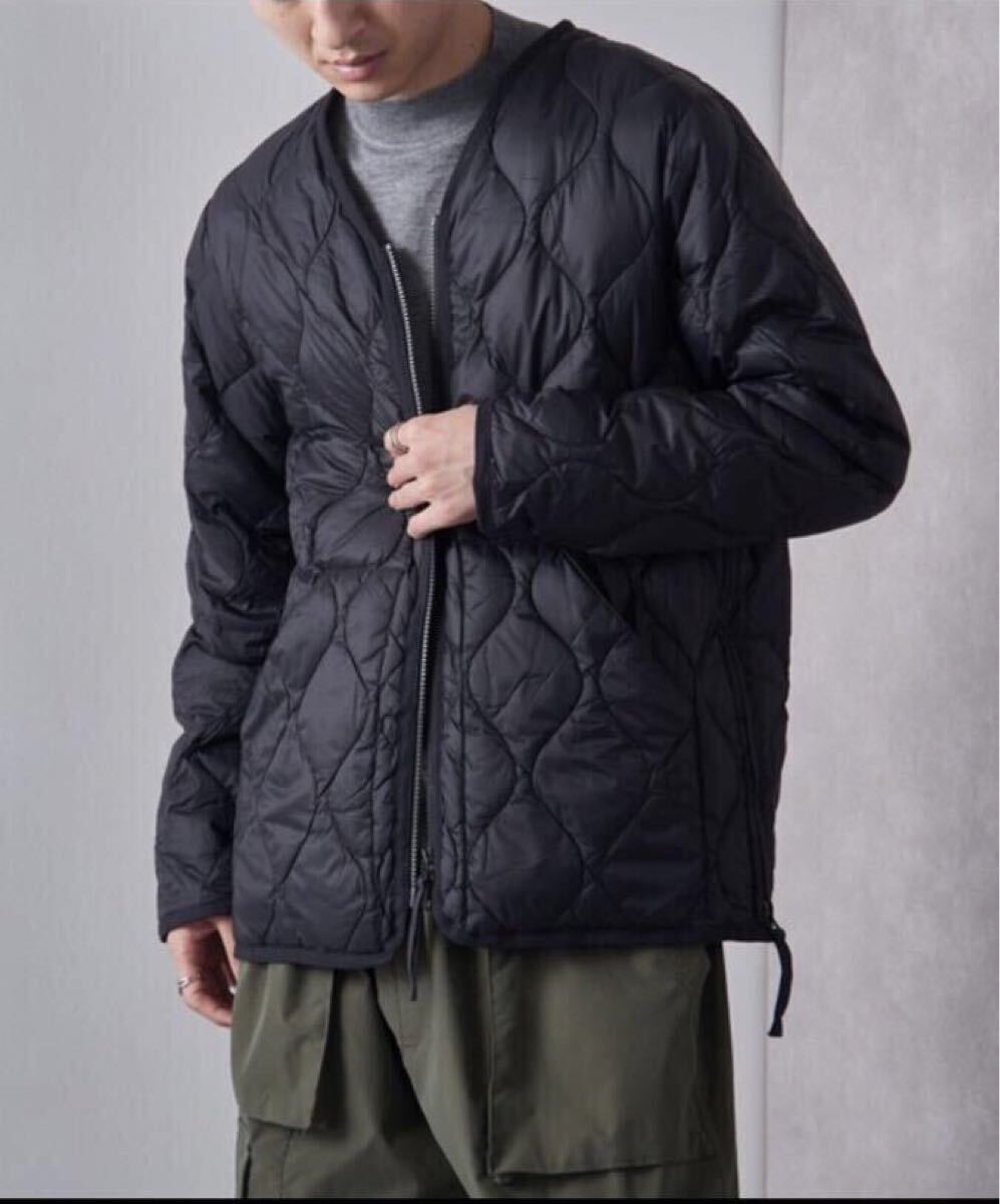TAION タイオン MILITARY W-ZIP V NECK DOWN JKT ダウンジャケット L拍卖