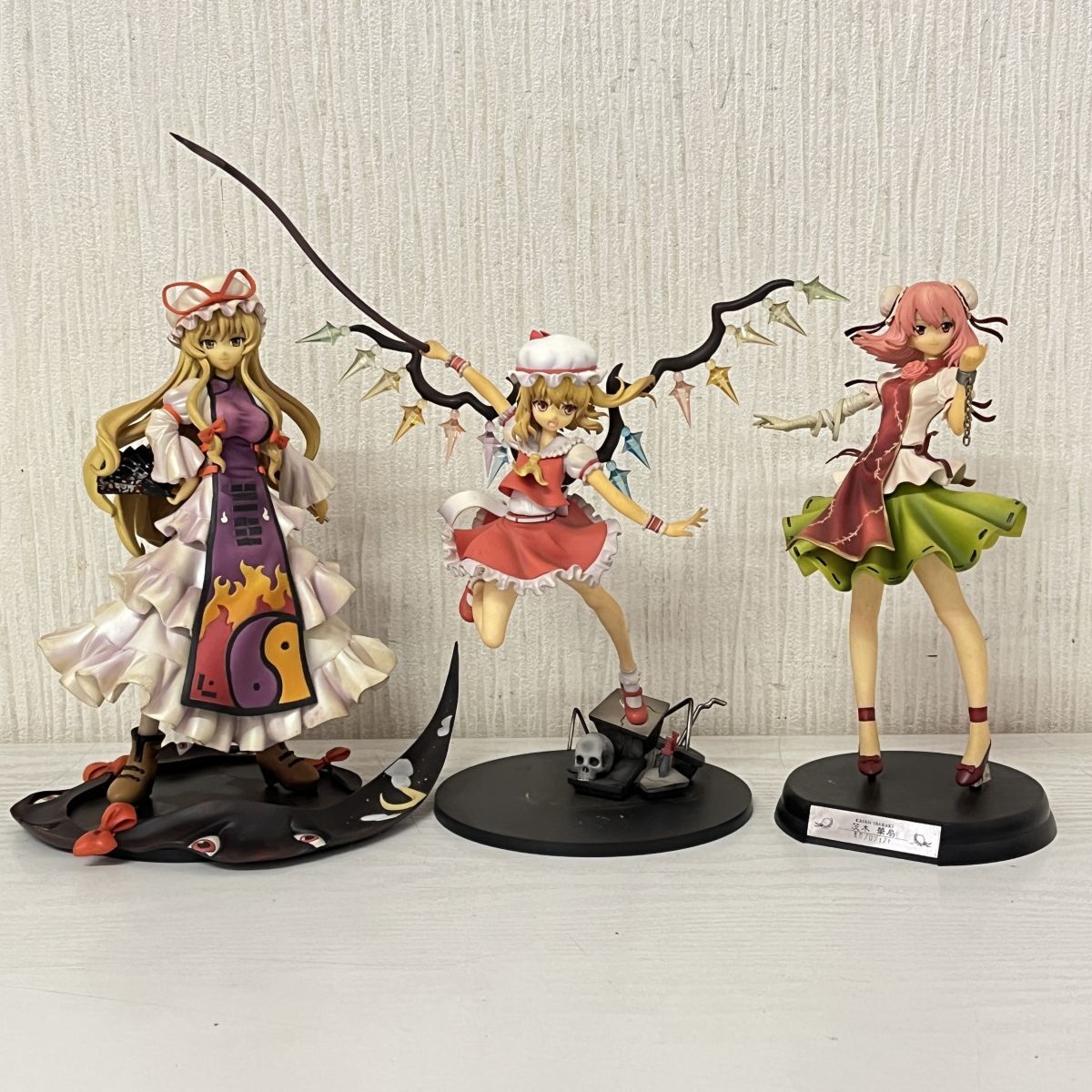 ▲缶299【送80】1円~キューズQ 1/8 東方project 八雲紫 道士服版 他まとめ フランドール・スカーレット 茨木 華扇 ジャンク拍卖