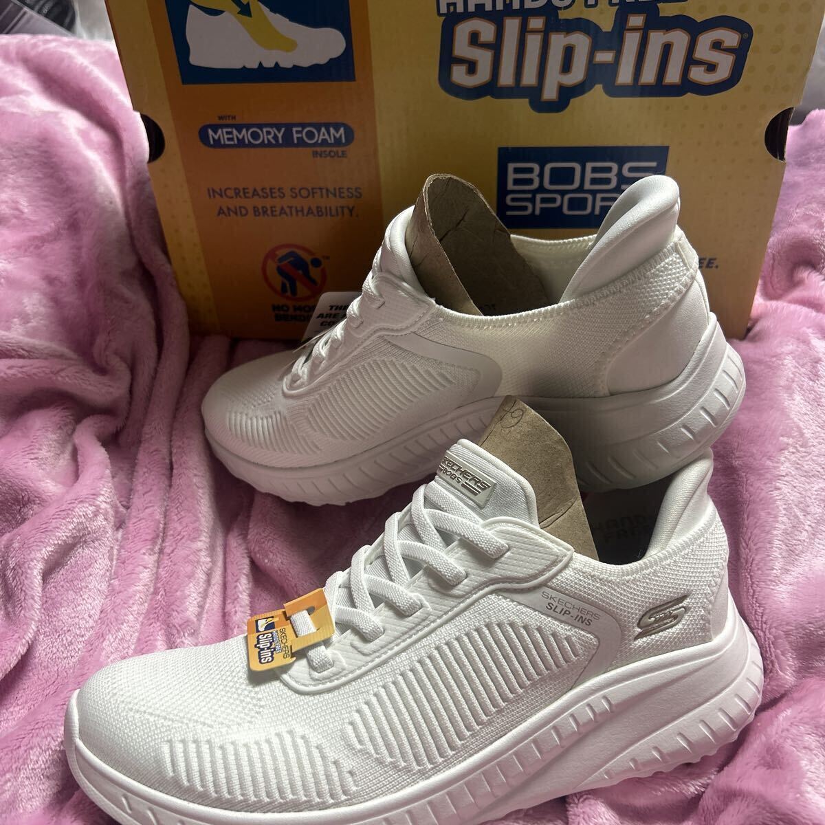 新品激安!訳あり品スケッチャーズ スリップインズ:ボブス スポート スクワッド カオス22.5㎝定価9790円 送料600円拍卖