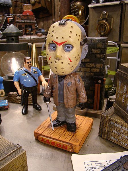 ファンコ 13日の金曜日ジェイソン ボビンヘッド アメリカ雑貨 アメリカン雑貨 首振り人形 おしゃれ 人気 アメキャラ ボビンドール拍卖