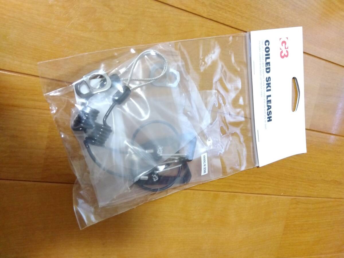 G3 ジースリー Coiled Ski Leash コイル スキー リーシュ 左右ペア 黒拍卖