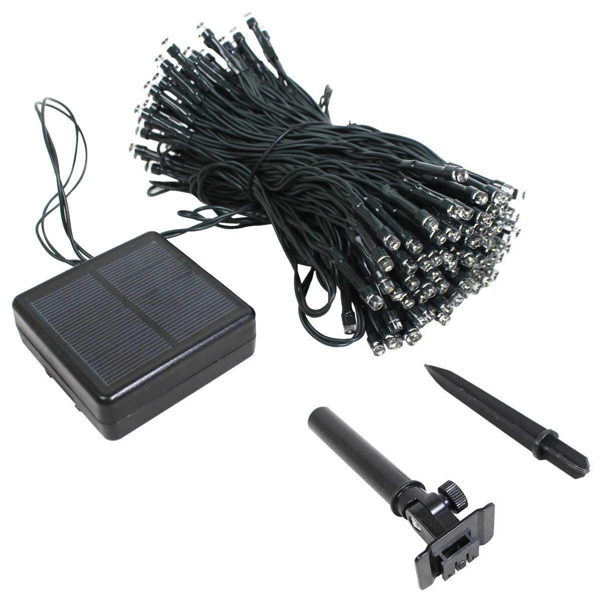 【送料無料】ストリングライト LEDイルミネーション ソーラー充電式 200球 21M 防水IP44 照明 クリスマス 屋外 ツリー 飾り ワイヤーライト拍卖