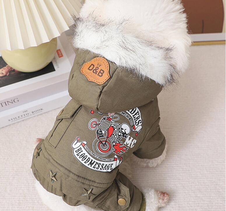 新入荷おしゃれ 服 ペット 犬冬 暖かい グリーン コジャート ンプスペットーツ 服 ドッグウェア ジャケット拍卖