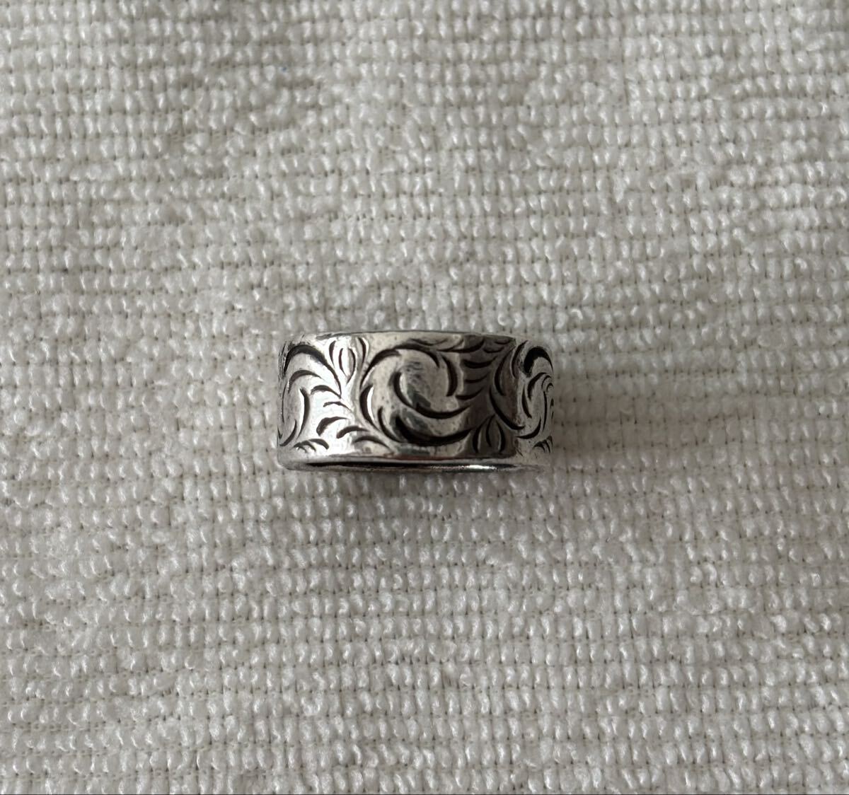 ノーチラス アート ジュエリー Nautilus Art Jewelry シルバー リング 唐草彫り SILVER RING 岩﨑 翔明 指輪 唐草模様拍卖
