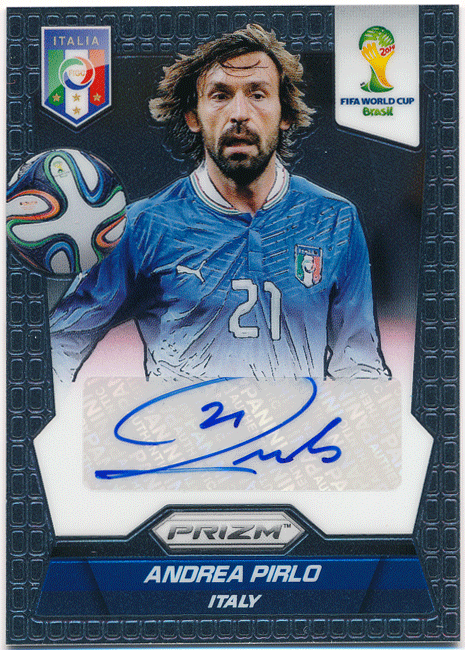 Andrea Pirlo 2014 Panini Prizm FIFA World Cup Brazil Signature Auto 直筆サイン オート アンドレア・ピルロ拍卖
