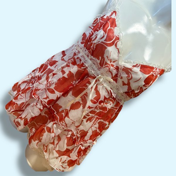 11Lサイズ L.R スリップ ベビードール ハイビスカス 南国柄 コスプレ衣装拍卖