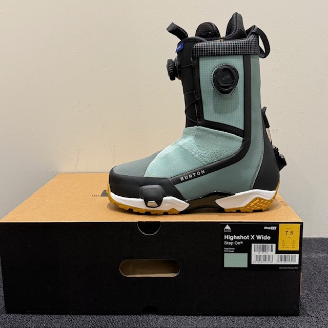 ★新品未使用★ 25/26 BURTON Highshot X Step On Wide バートン ハイショットX Step On Sage Green 25.5cm US7.5 正規品拍卖