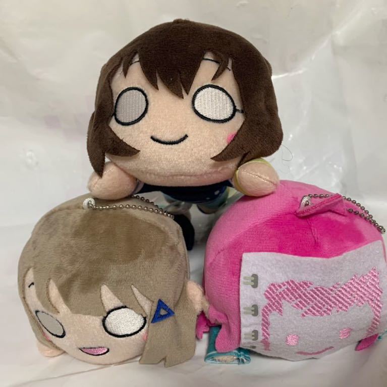 数量4【中須かすみ/桜坂しずく/天王寺璃奈】ラブライブ!虹ヶ咲学園スクールアイドル同好会 寝そべりぬいぐるみ 1年生 夏練習着 約16cm拍卖