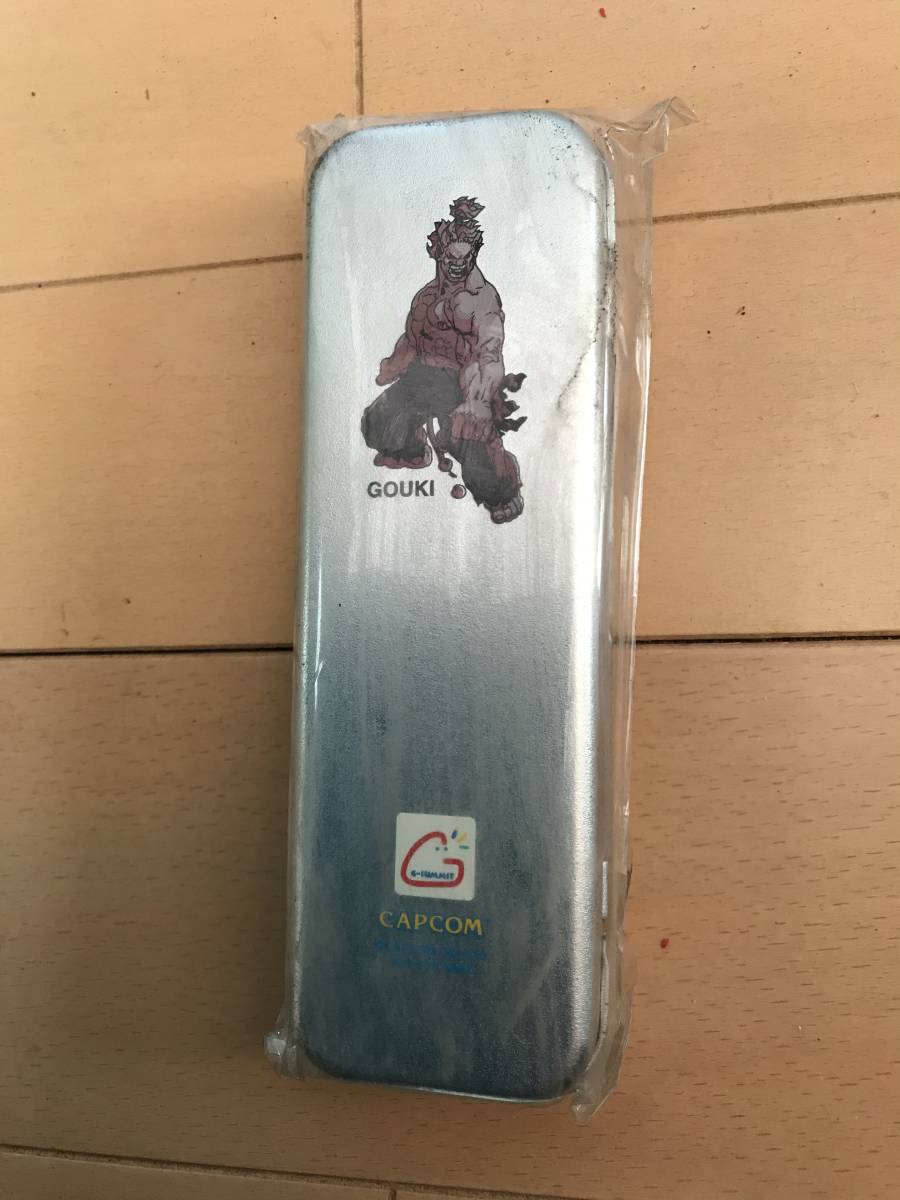 非売品 デッドストック 未使用 ストリートファイター 豪鬼 缶ペン カンペン ペンケース 筆箱 capcom カプコン スト2 文具 文房具拍卖