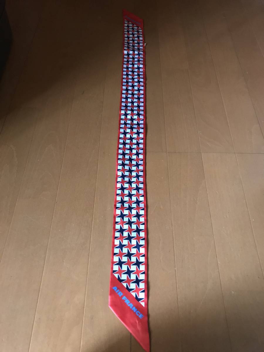珍品 レア 希少 AIR FRANCE エールフランス スカーフ ネクタイ レトロ ビンテージ アンティーク拍卖
