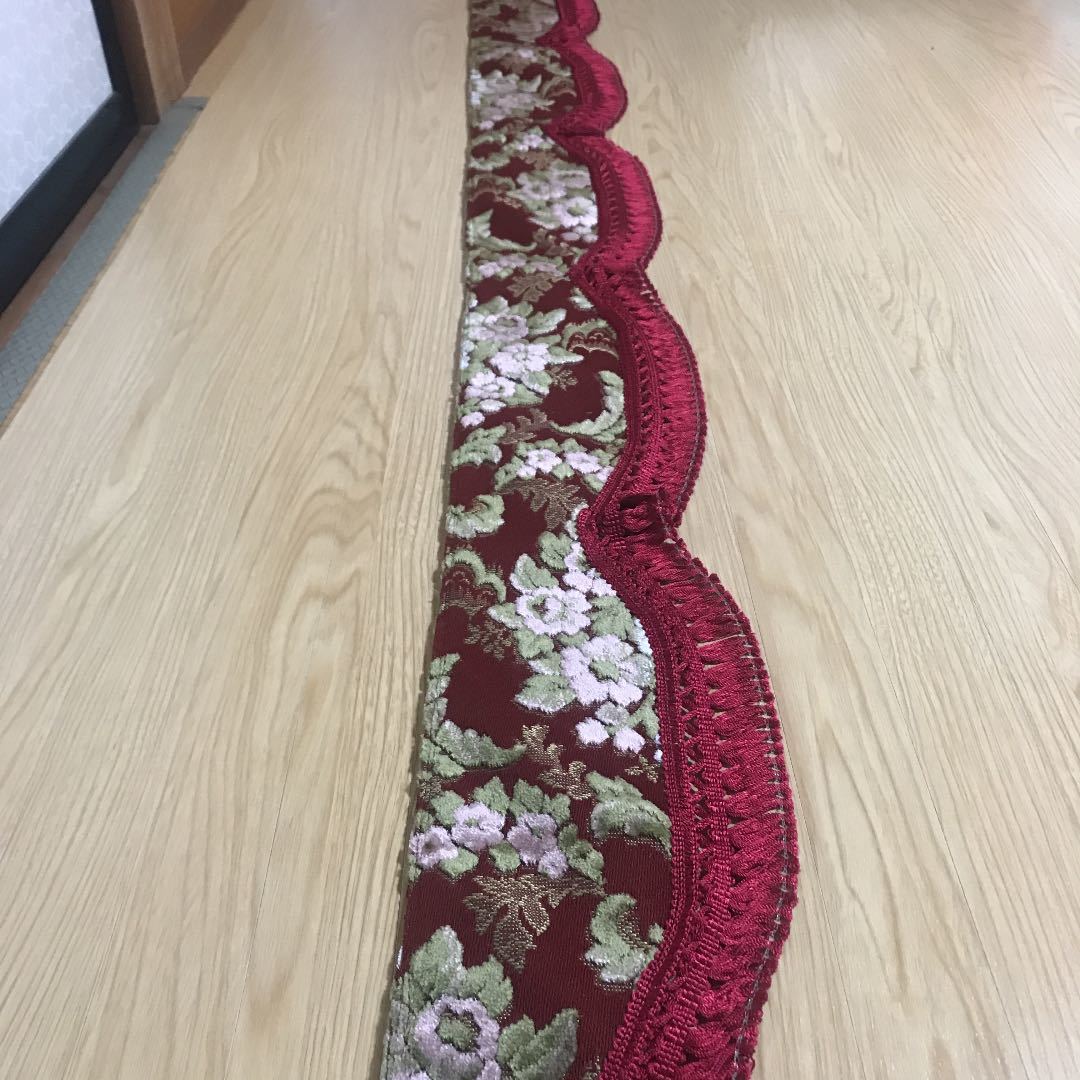 金華山 花かごワイン 両面 フロントフリルカーテン デコトラ レトロ拍卖