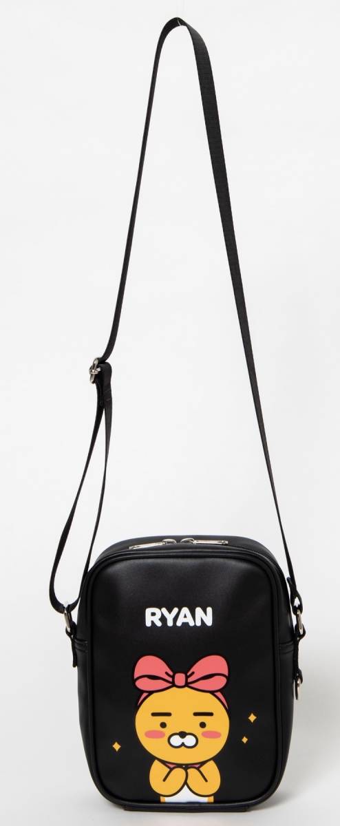 WEGO フェイクレザーミニショルダーバッグ 【KAKAO FRIENDS】ブラック拍卖