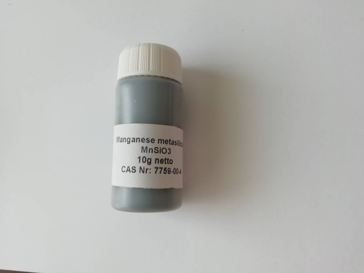メタケイ酸マンガン 10g MnSiO3 無機化合物標本 試薬 Manganese metasilicate拍卖