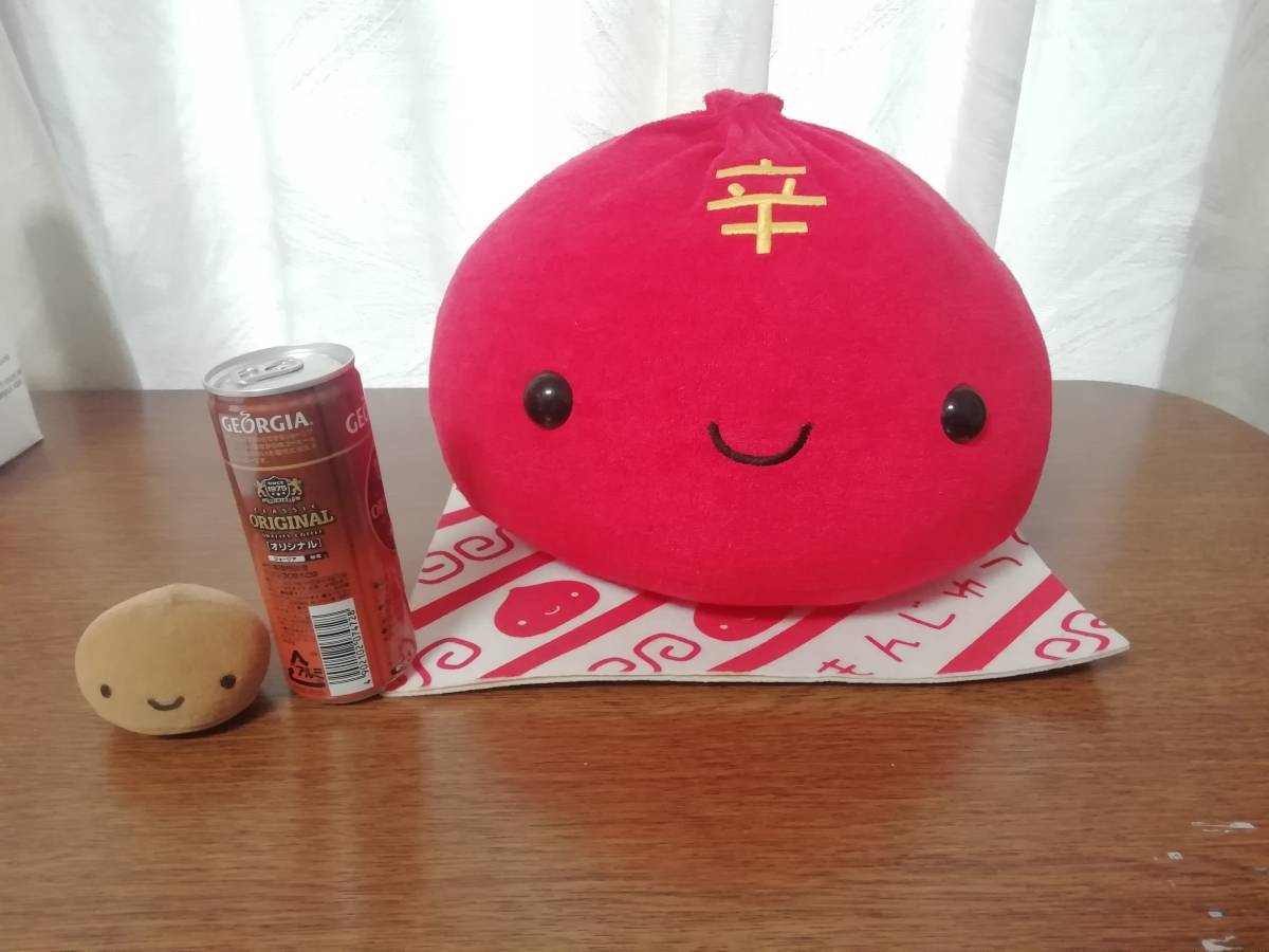 激辛まんくん 中華まんじゅうくん パイル地SJぬいぐるみ タグ付き 送料無料拍卖