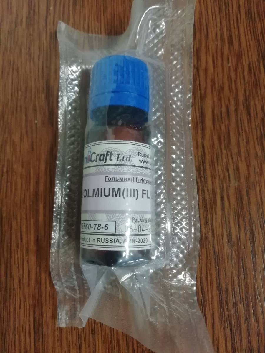 フッ化ホルミウム(III) 99.9%(3N) 10g HoF3 無機化合物標本 試薬 試料拍卖