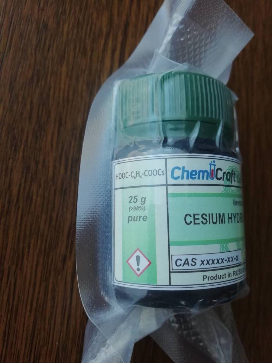 フタル酸水素セシウム 99% 25g C8H5O4Cs 有機化合物標本 試薬 試料拍卖