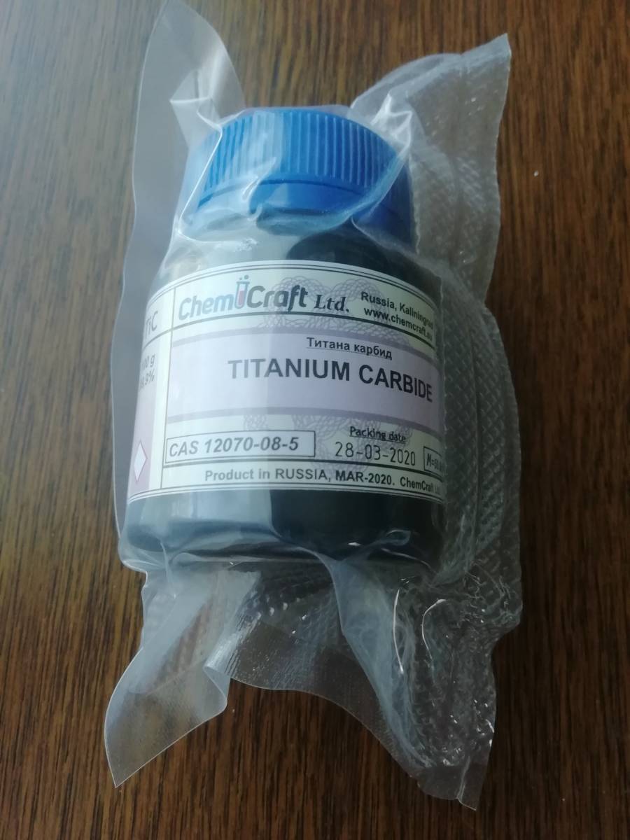 炭化チタン 99% 100g TiC 無機化合物標本 化学薬品拍卖