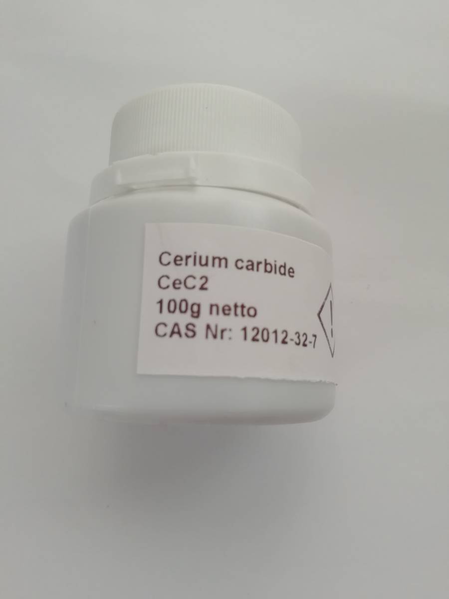 セリウムカーバイド 100g CeC2 炭化セリウム 無機化合物標本 試薬拍卖