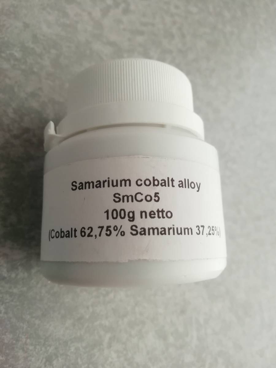 サマリウムコバルト合金 100g SmCo5 (Co 62.75% Sm 37.25%) 金属拍卖